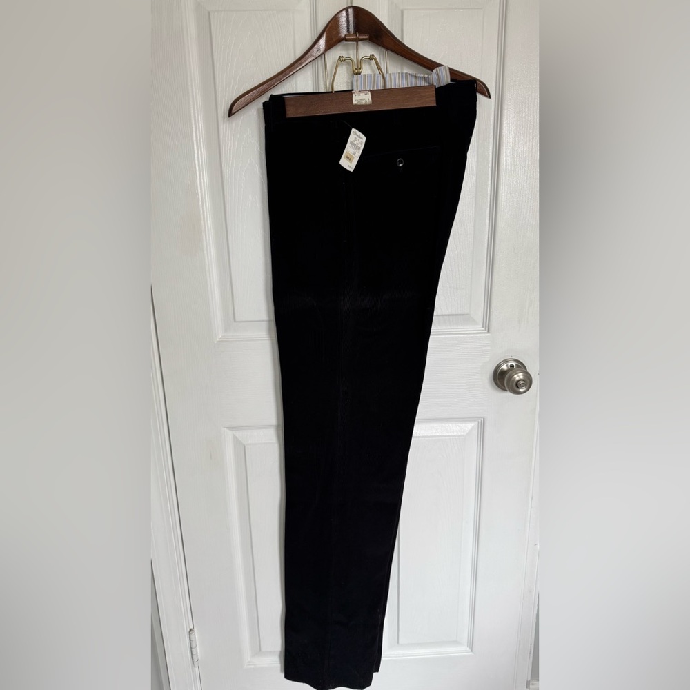 Neiman Marcus Men's Black Corduroy Pants